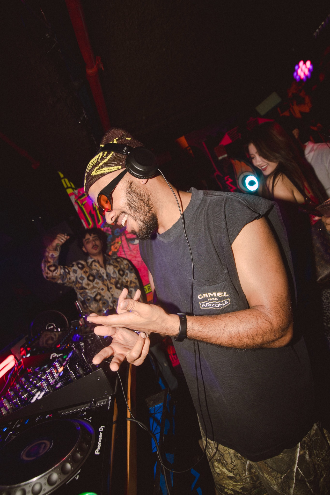 Gabriel Amand DJing at Cuffing Season 2024