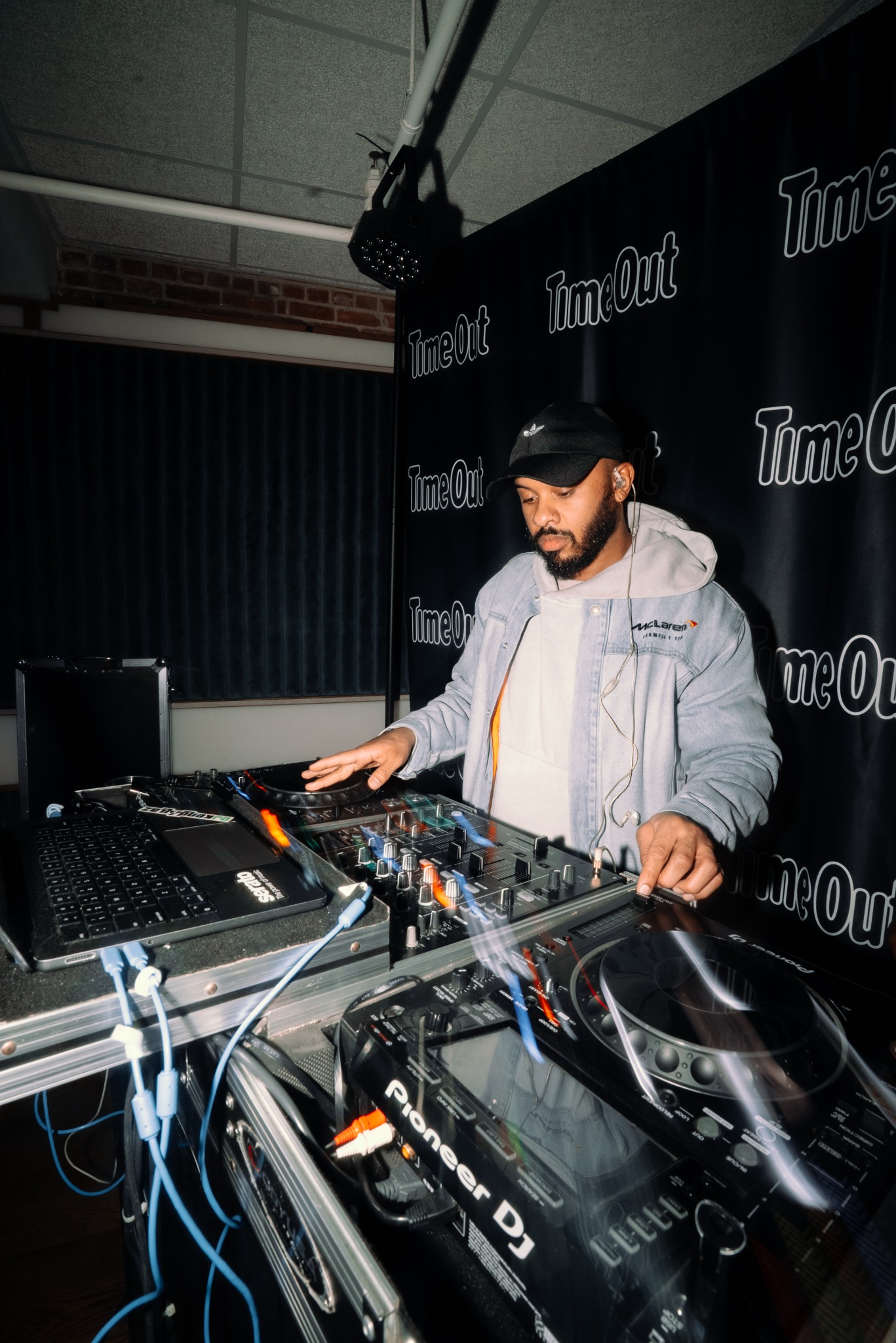 Gabriel Amand DJing at Noise Complaint at Time Out Market in 2025