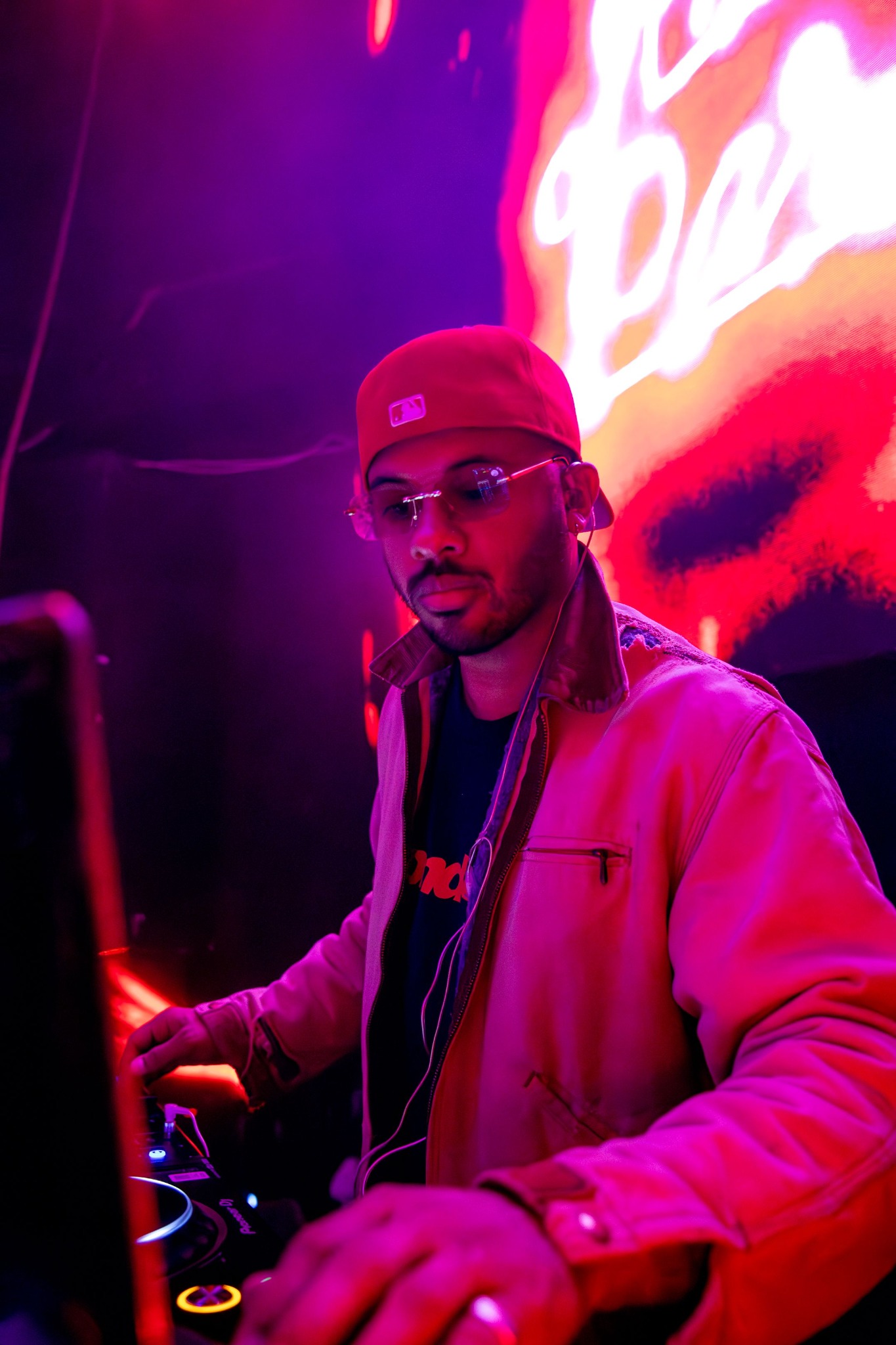 Gabriel Amand DJing at The RNB Party 2024