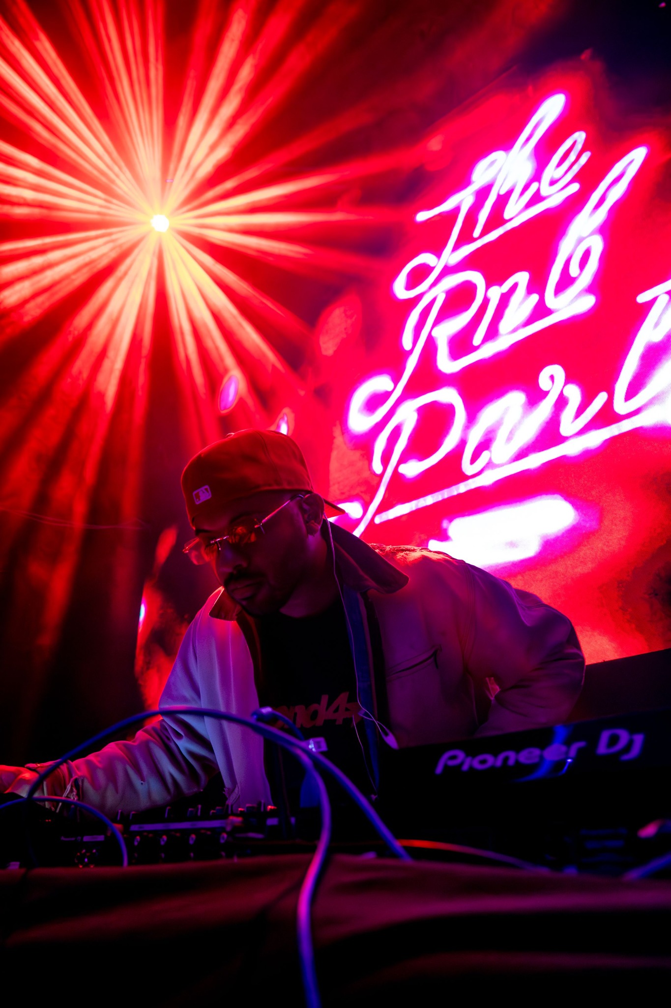Gabriel Amand DJing at The RNB Party 2024